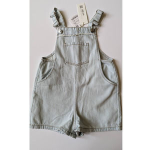 NWT Zara Light Denim Short overalls